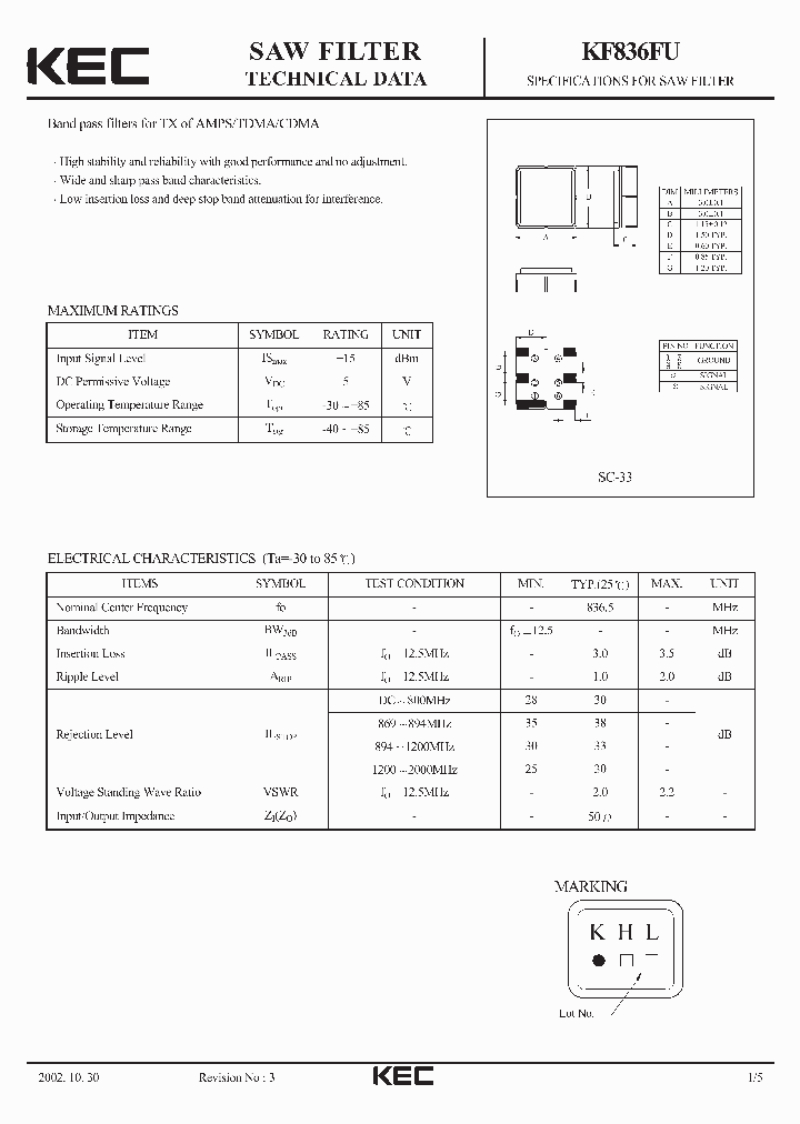 KF836FU_941987.PDF Datasheet