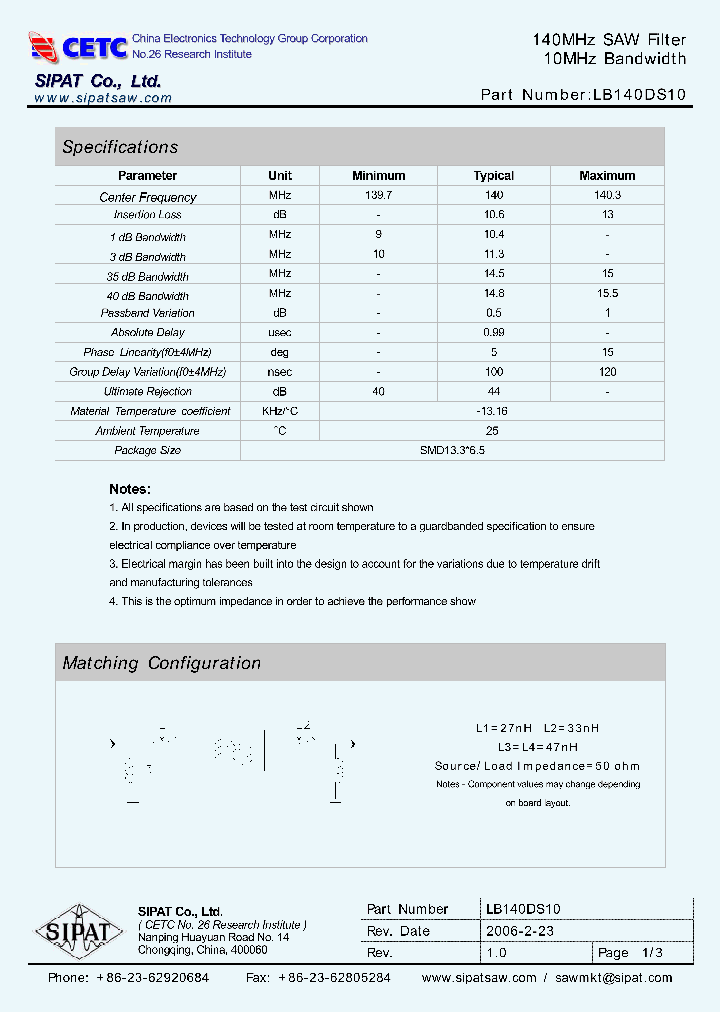 LB140DS10_669539.PDF Datasheet