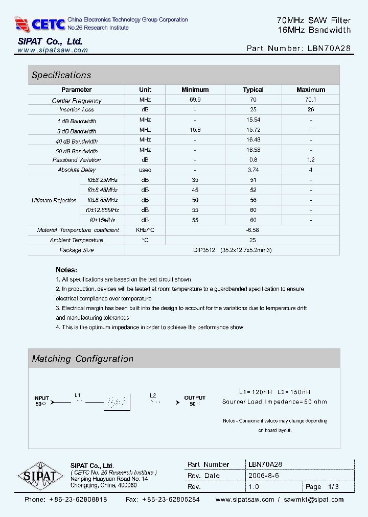 LBN70A28_669438.PDF Datasheet