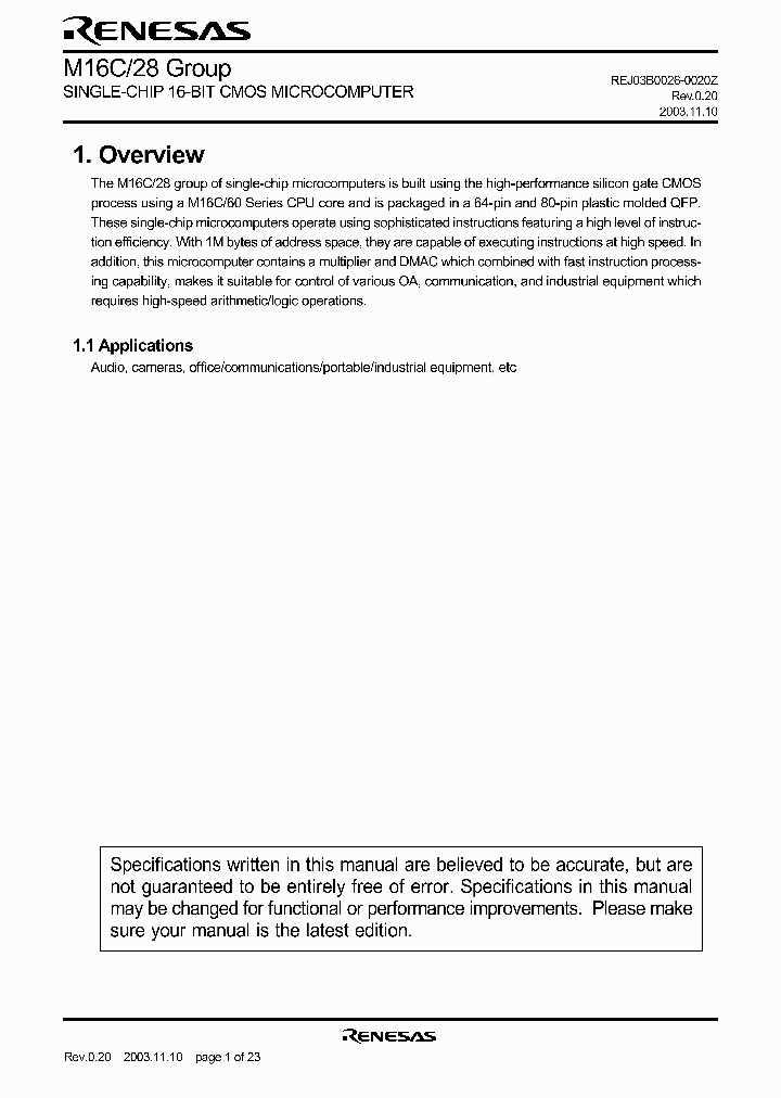 M16C28_948597.PDF Datasheet