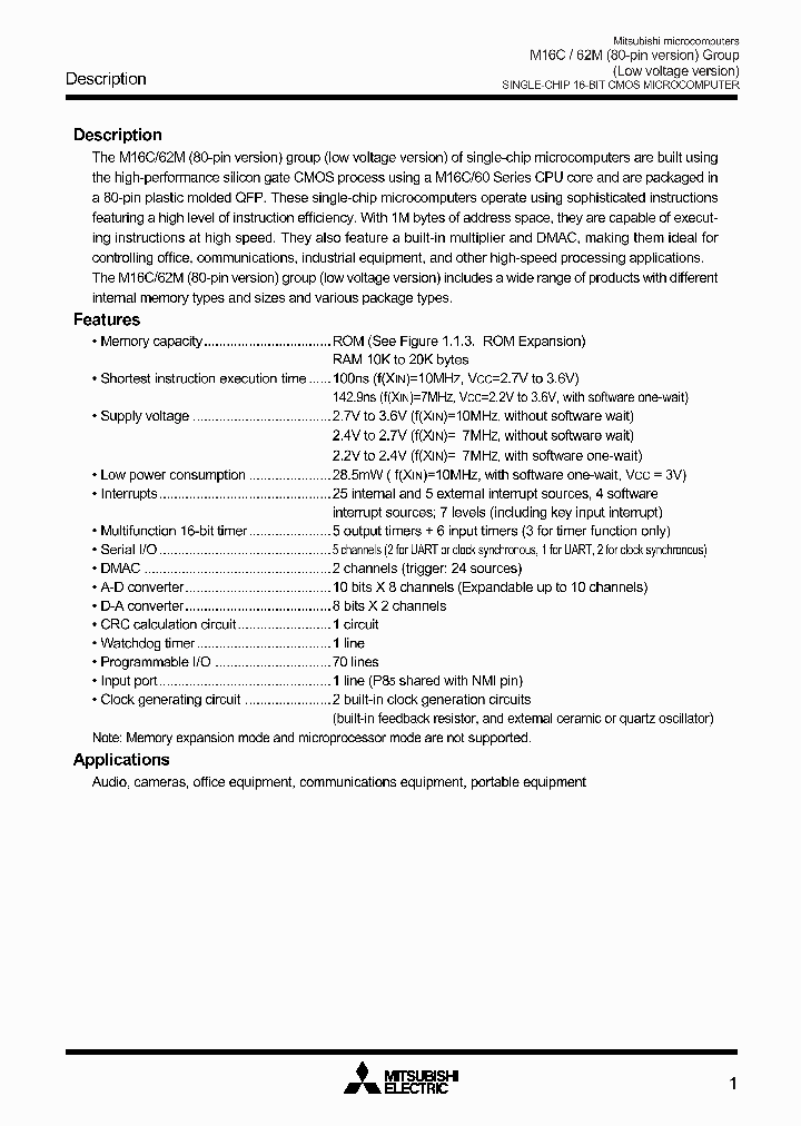 M30625FGMGP_901894.PDF Datasheet