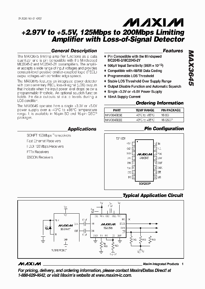 MAX3645EEE_679265.PDF Datasheet