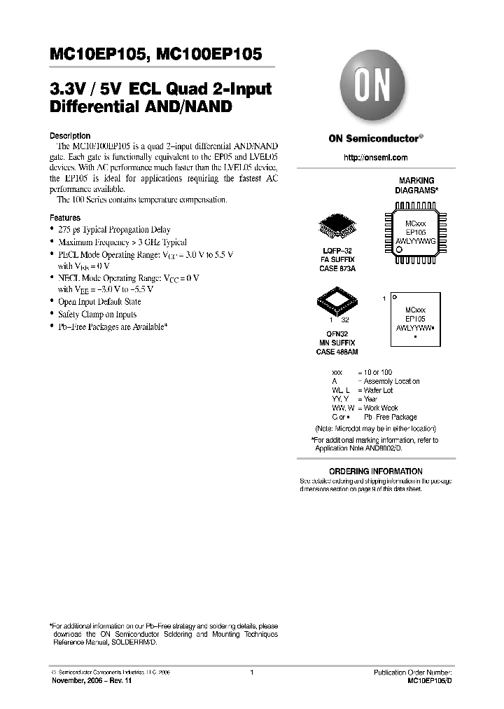 MC100EP105FAG_743009.PDF Datasheet