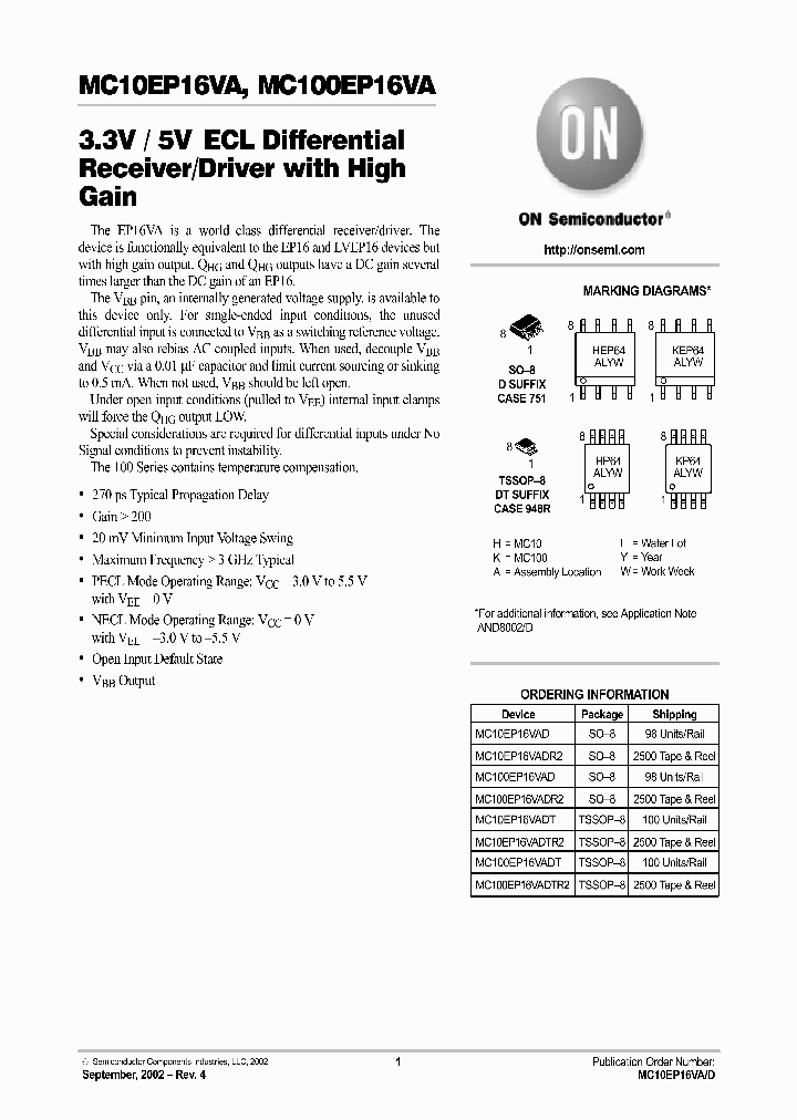 MC100EP16VAD_705271.PDF Datasheet