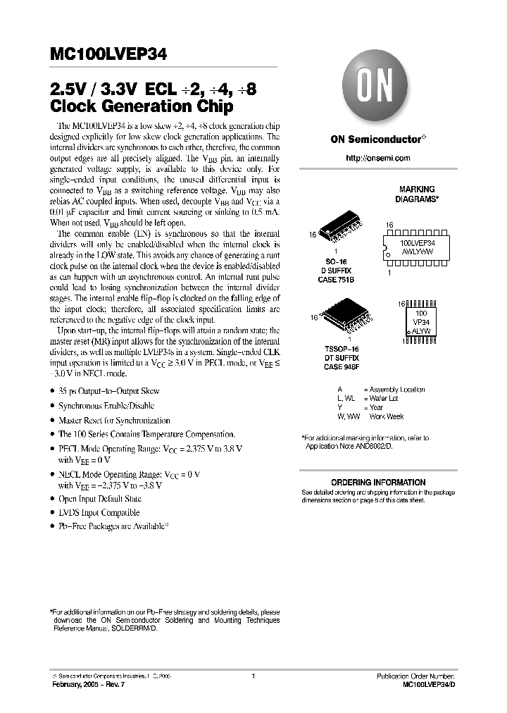 MC100LVEP34_753433.PDF Datasheet