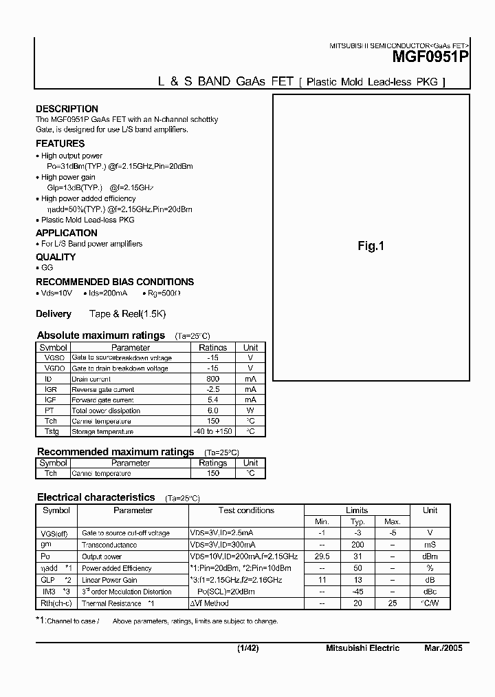 MGF0951P_716521.PDF Datasheet
