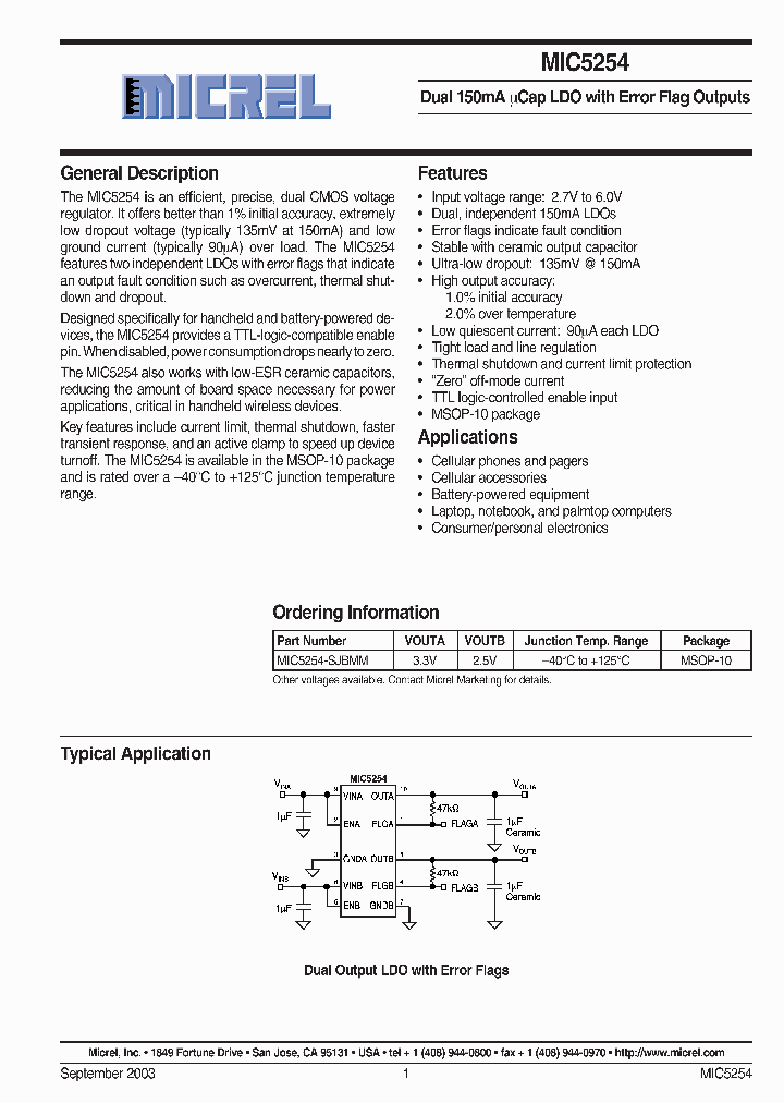 MIC5254_751074.PDF Datasheet