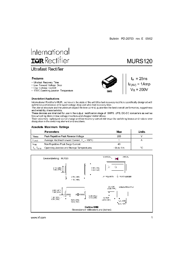 MURS120_1017186.PDF Datasheet