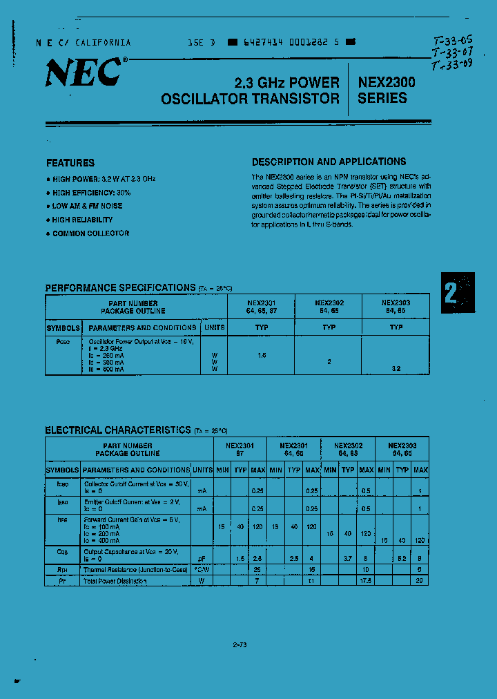 NEX230354_1008541.PDF Datasheet