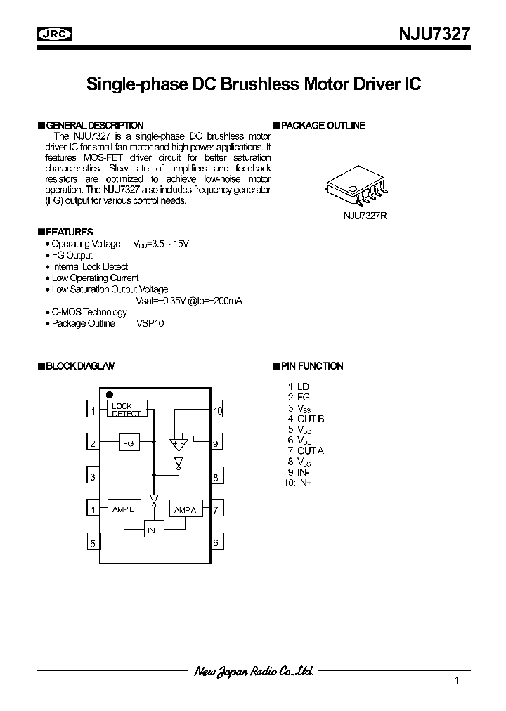 NJU7327_712475.PDF Datasheet