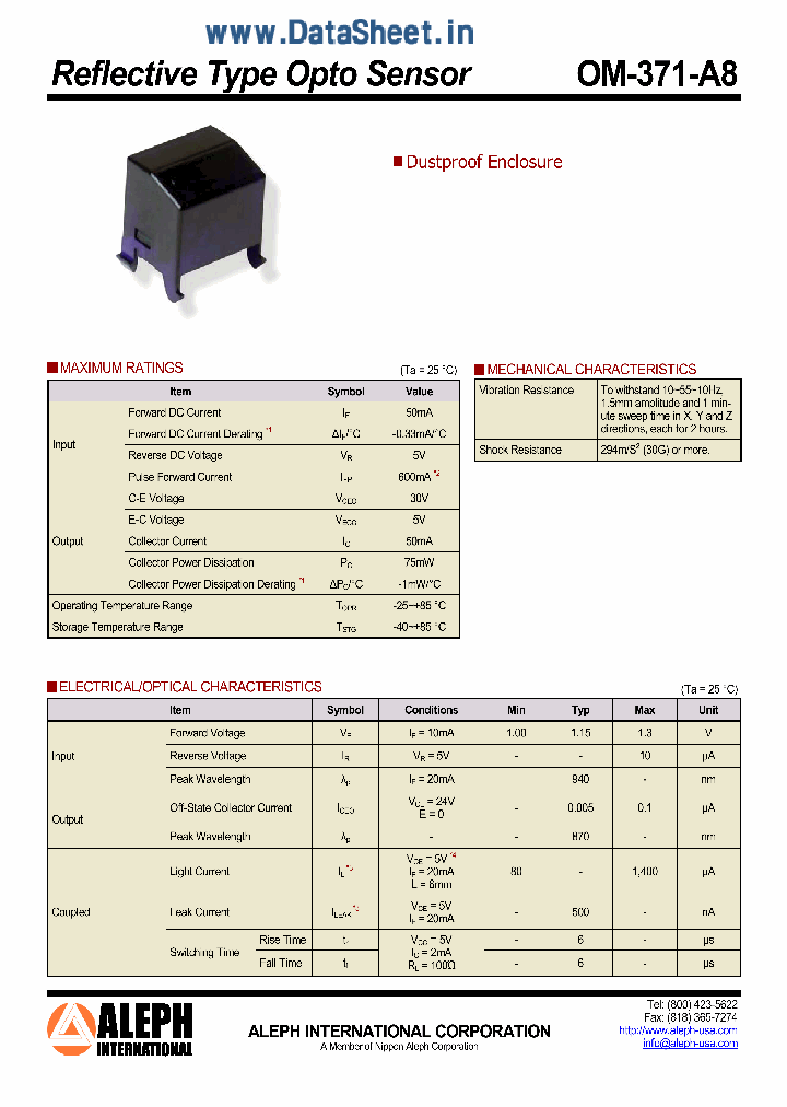 OM-371-A8_902310.PDF Datasheet