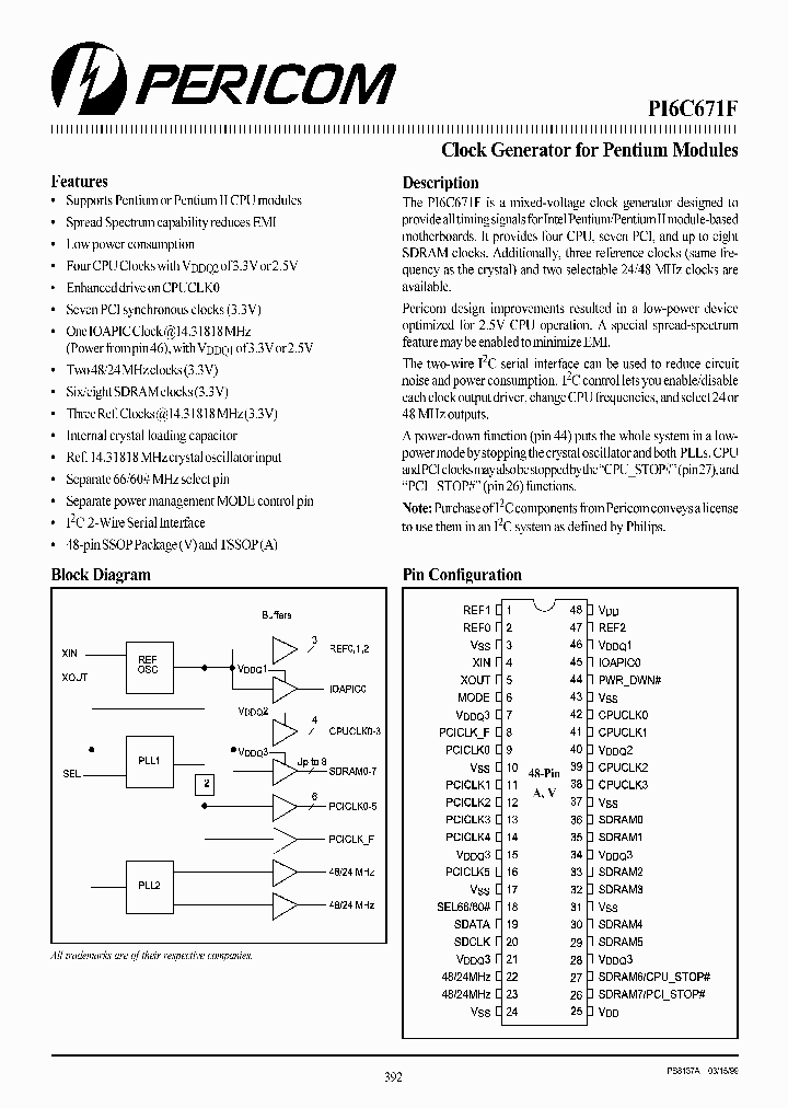 PI6C671F_901737.PDF Datasheet