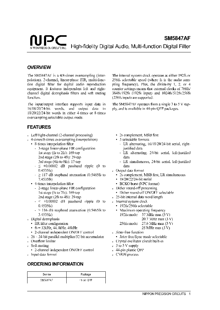 SM5847AF_1010074.PDF Datasheet