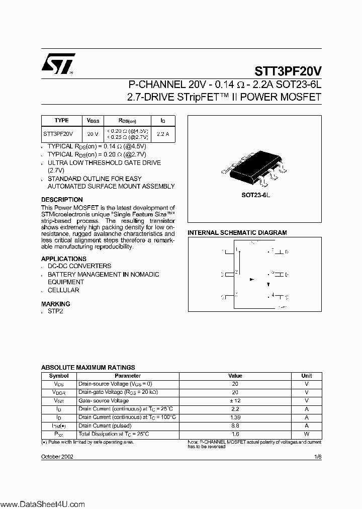 STT3PF20V_800725.PDF Datasheet