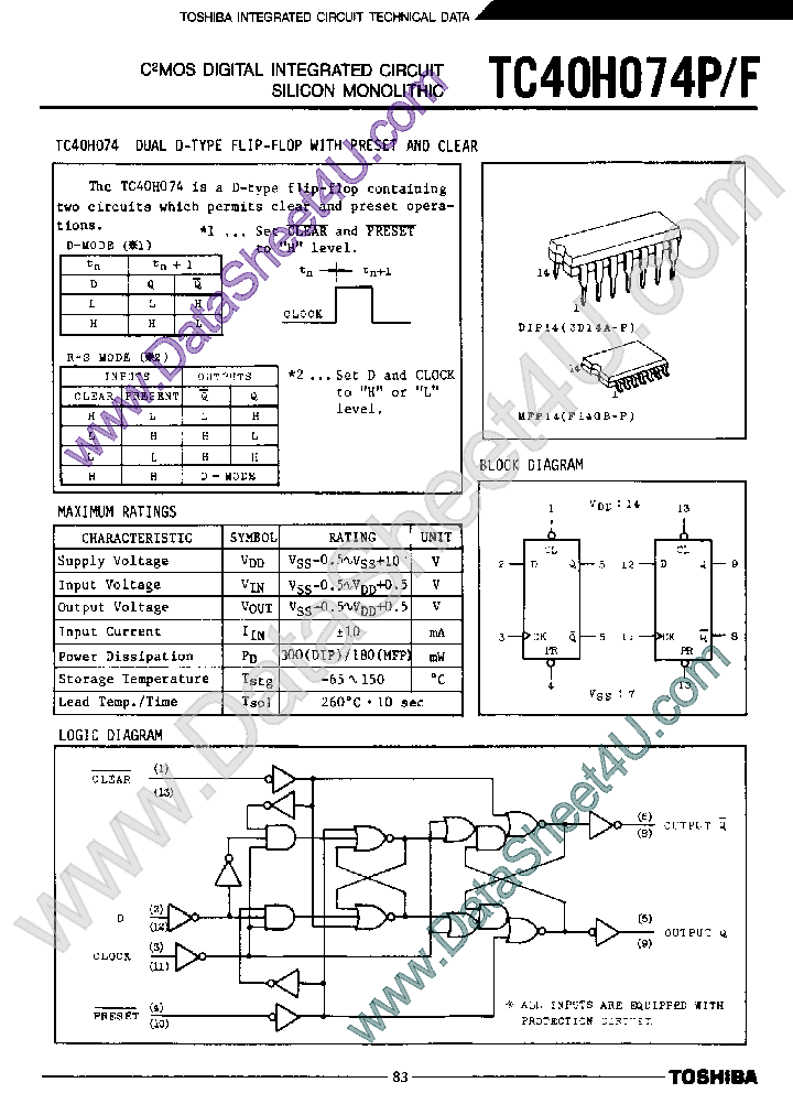 TC40H074P_909881.PDF Datasheet