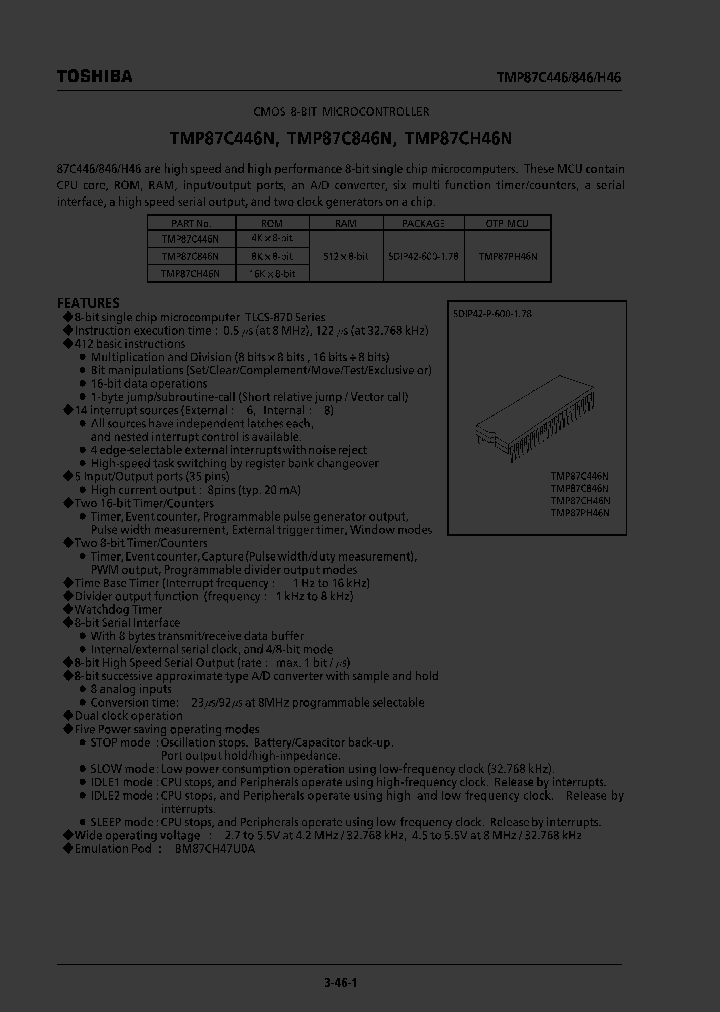TMP87C446N_947493.PDF Datasheet