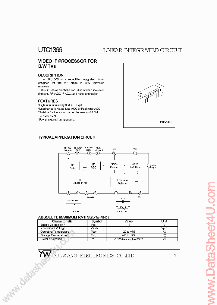 UTC1366_852082.PDF Datasheet