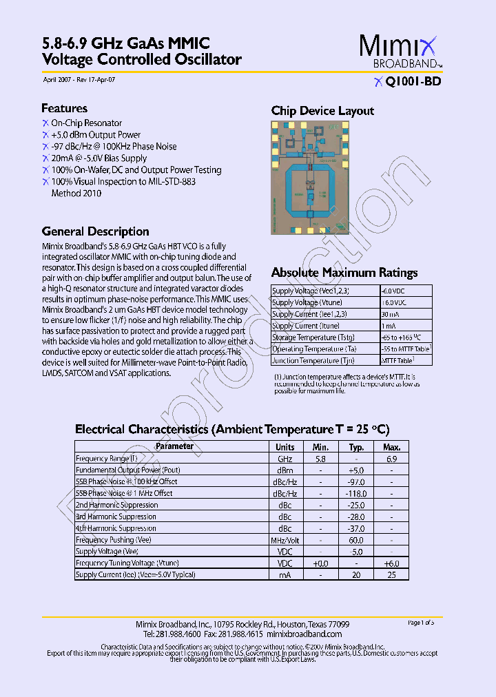 XQ1001-BD_1116760.PDF Datasheet