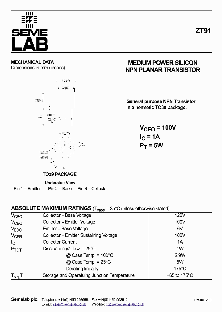 ZT91_946510.PDF Datasheet