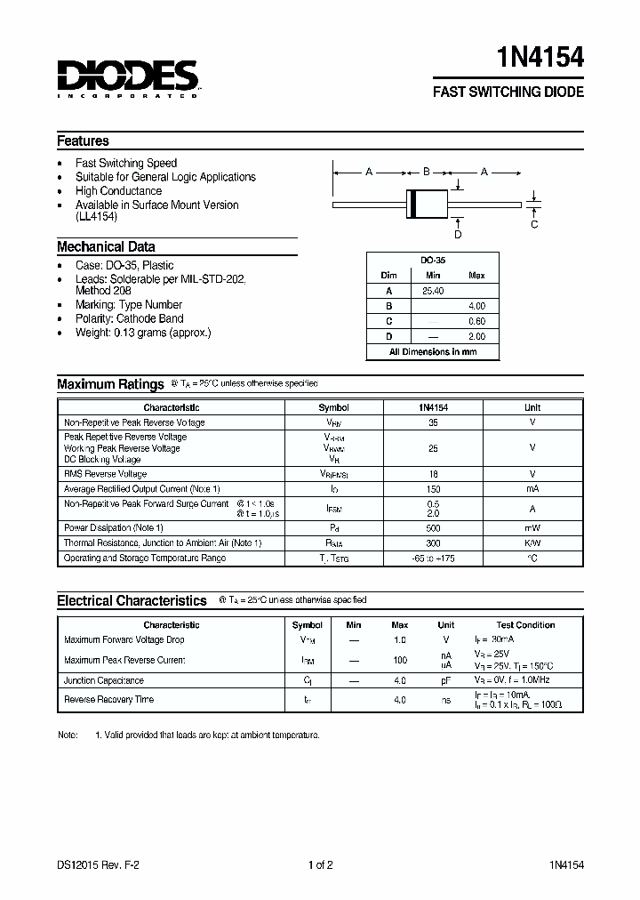 1N4154_1191769.PDF Datasheet