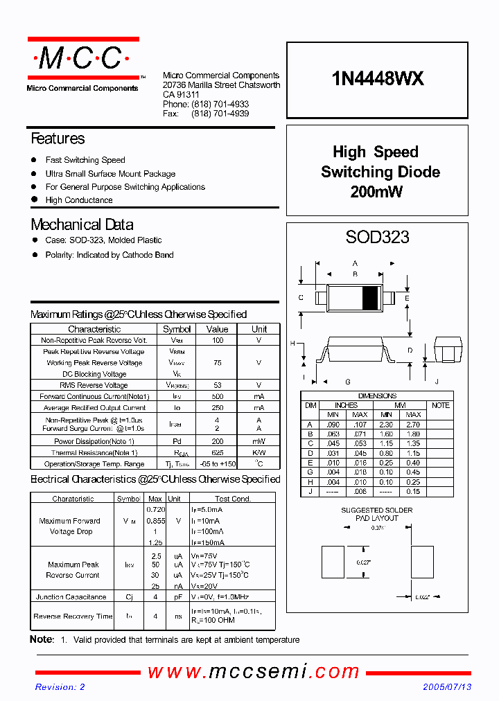 1N4448WX_1191804.PDF Datasheet