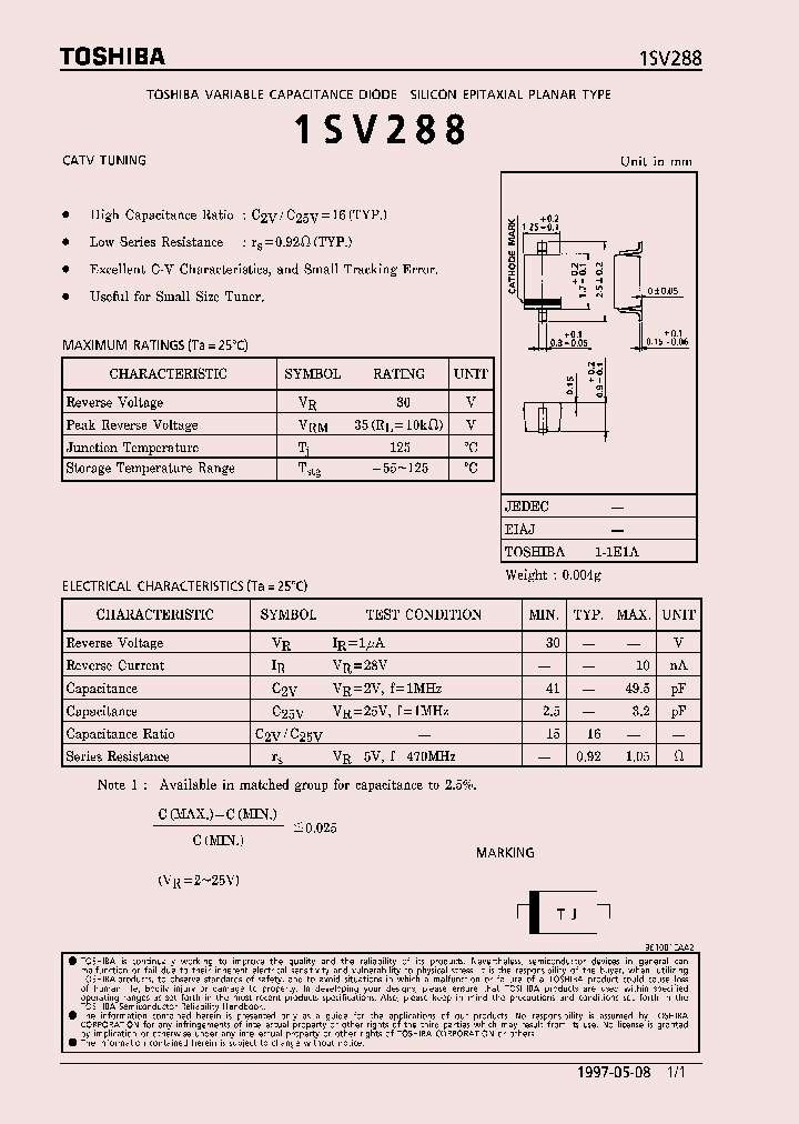 1SV288_1060266.PDF Datasheet