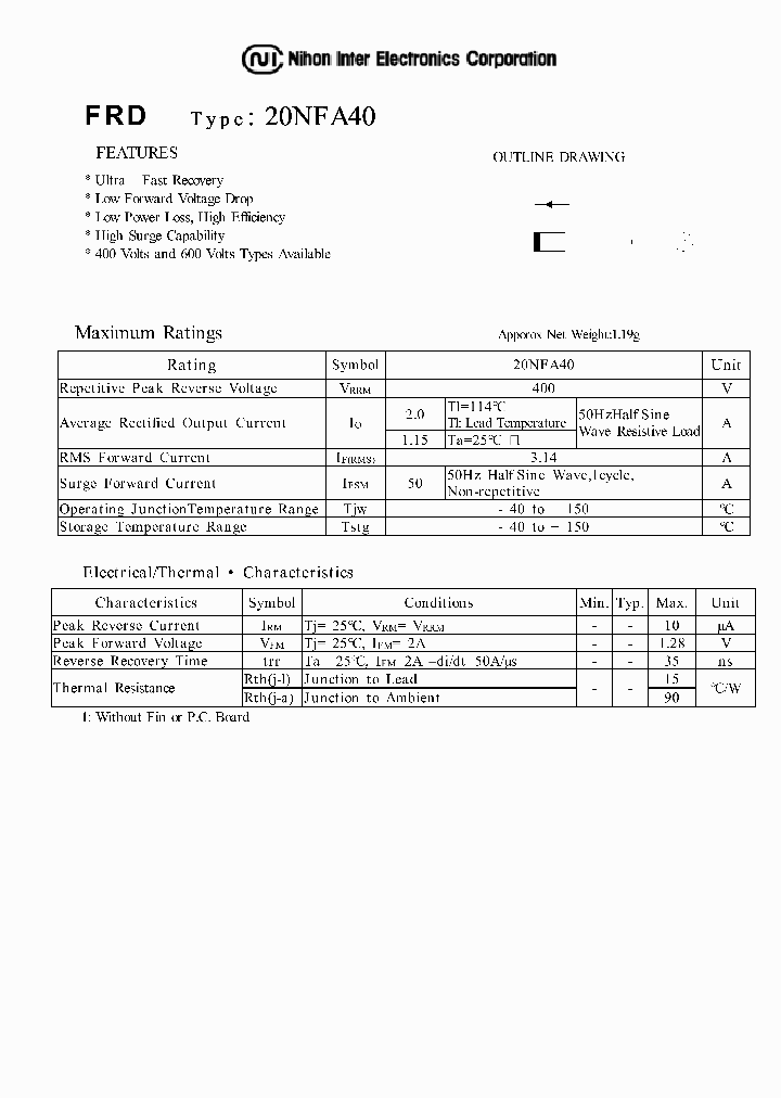 20NFA40_1192859.PDF Datasheet