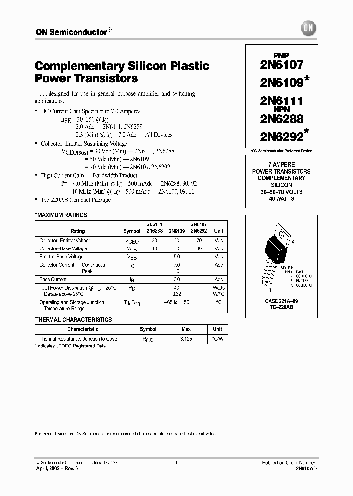 2N6107_834535.PDF Datasheet
