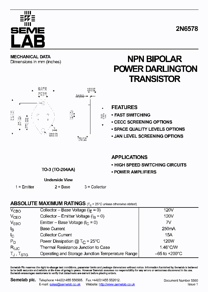 2N6578_1126392.PDF Datasheet