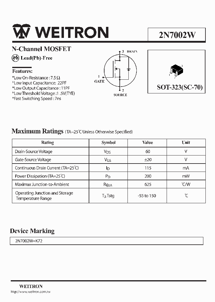 2N7002W_1194422.PDF Datasheet