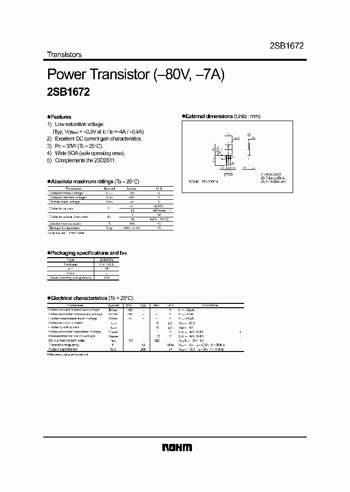 2SB1672_1111630.PDF Datasheet