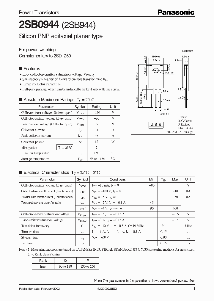 2SB0944_1027879.PDF Datasheet