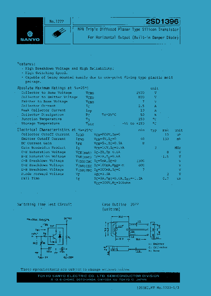 2SD1396_1196780.PDF Datasheet