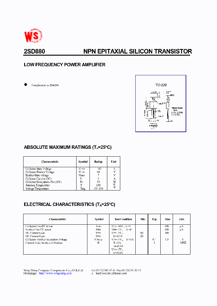 2SD880_1197366.PDF Datasheet