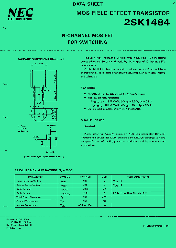 2SK1484_1197886.PDF Datasheet