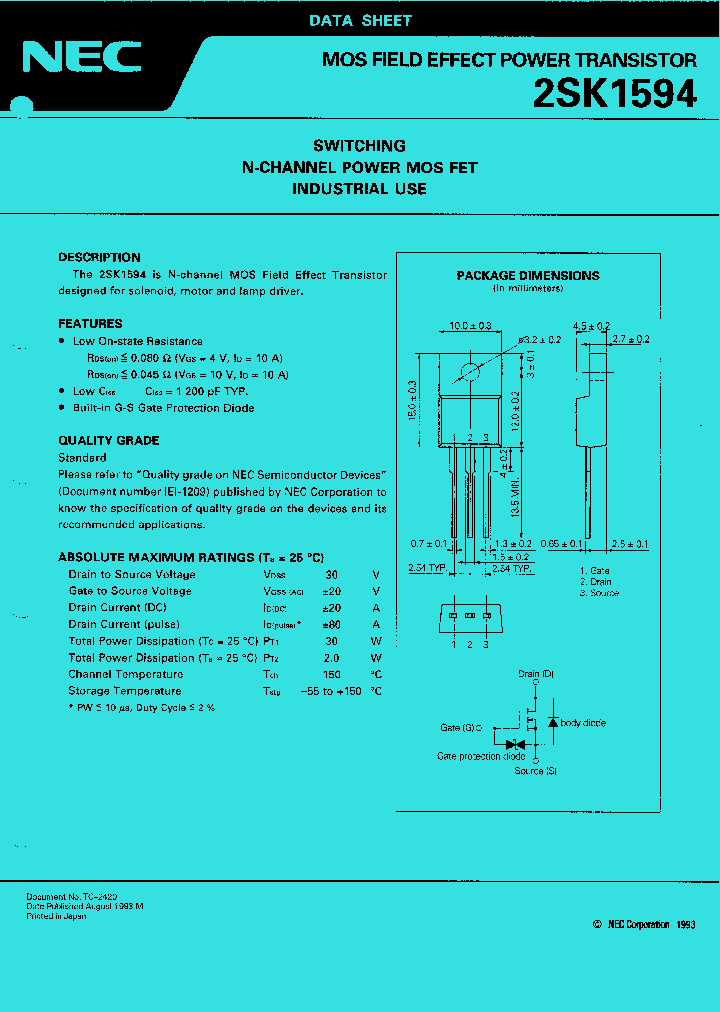 2SK1594_1029432.PDF Datasheet