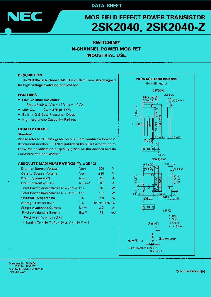 2SK2040_1198030.PDF Datasheet