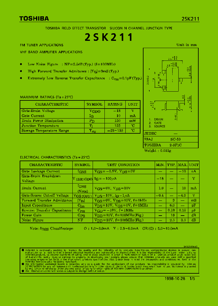 2SK211_1028936.PDF Datasheet