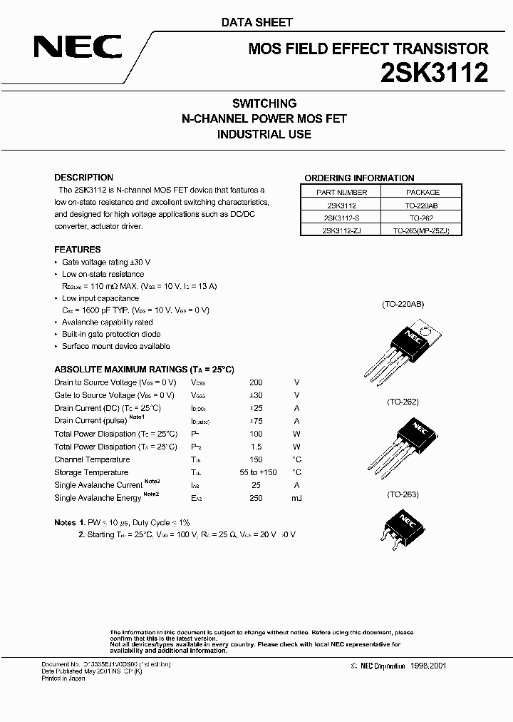 2SK3112_1149338.PDF Datasheet