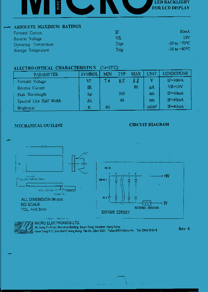 3291GVO_1199165.PDF Datasheet