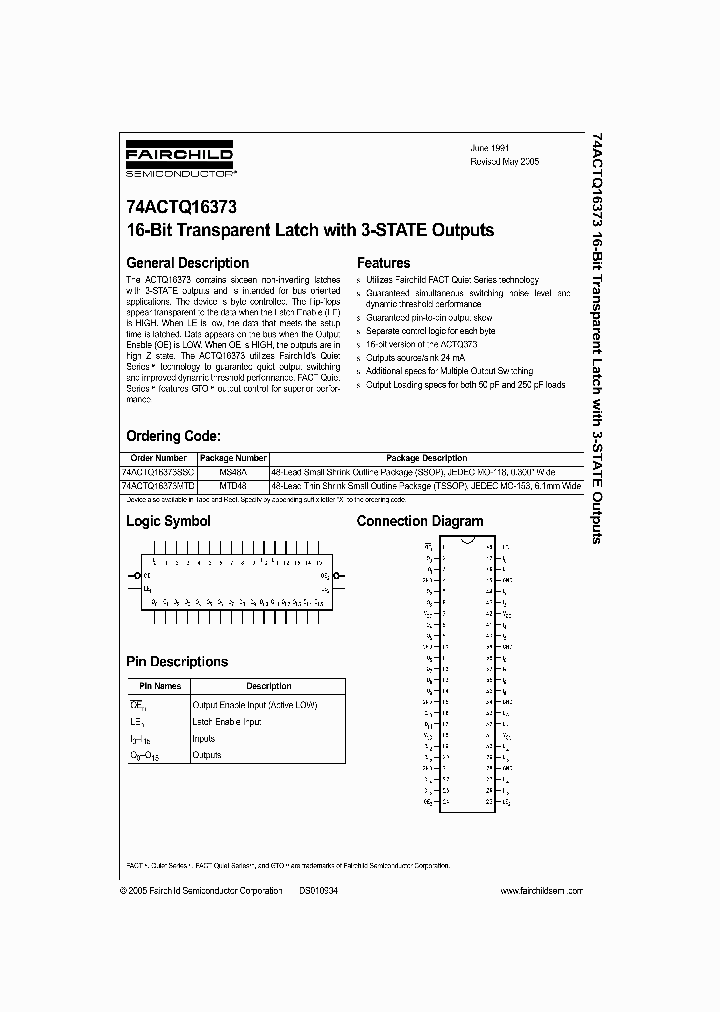 74ACTQ1637305_1201703.PDF Datasheet