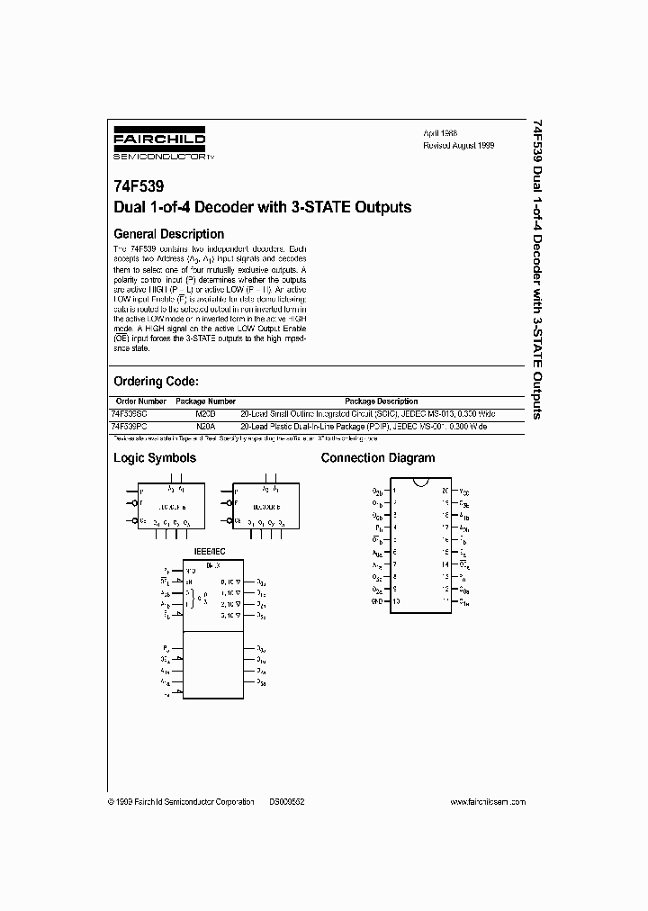 74F539PC_1069560.PDF Datasheet