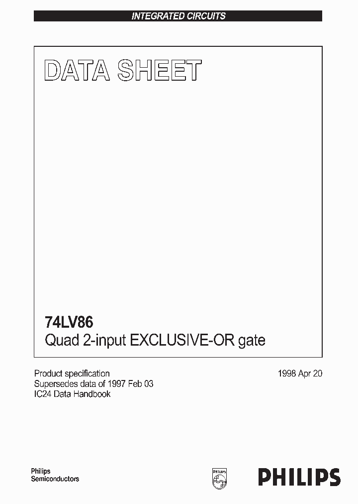 74LV86PW_1029680.PDF Datasheet