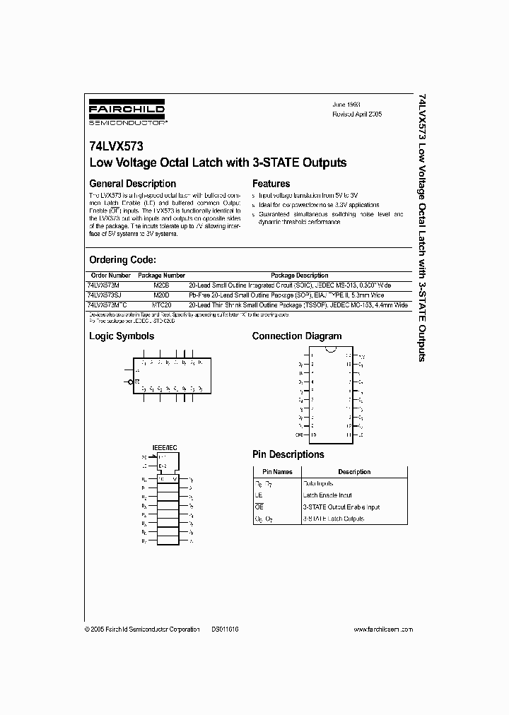 74LVX573MTCX_1106082.PDF Datasheet