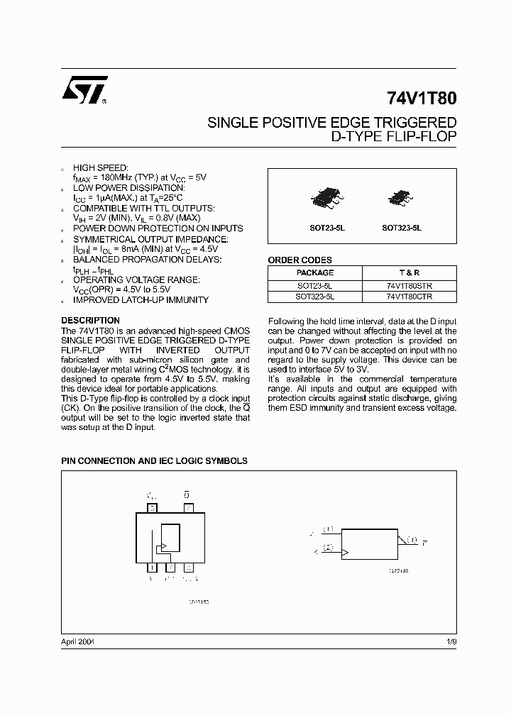 74V1T80STR_1202994.PDF Datasheet