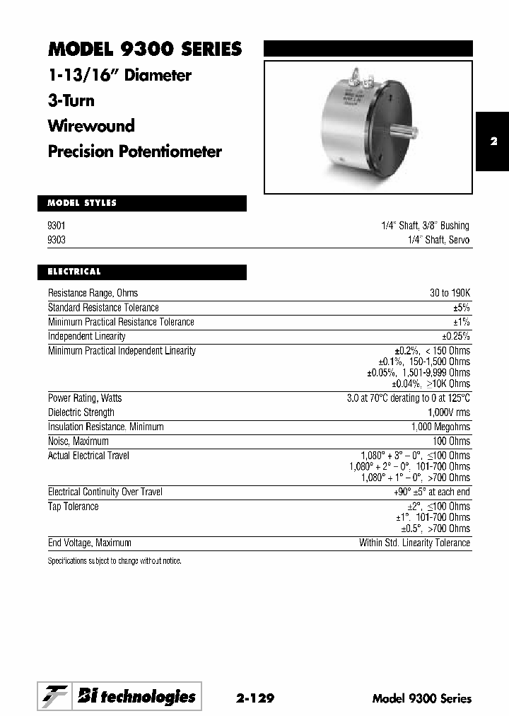 9303R5KL25XX_1204160.PDF Datasheet