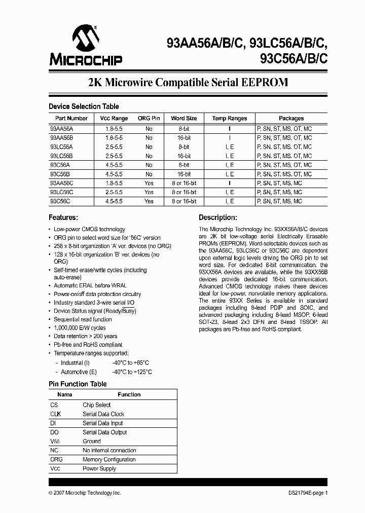 93LC56BT-EMC_1075508.PDF Datasheet