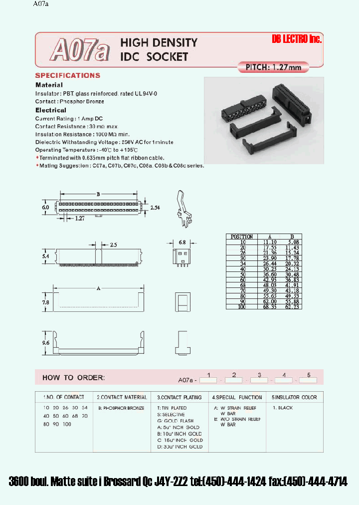 A07A26BTB1_1204280.PDF Datasheet