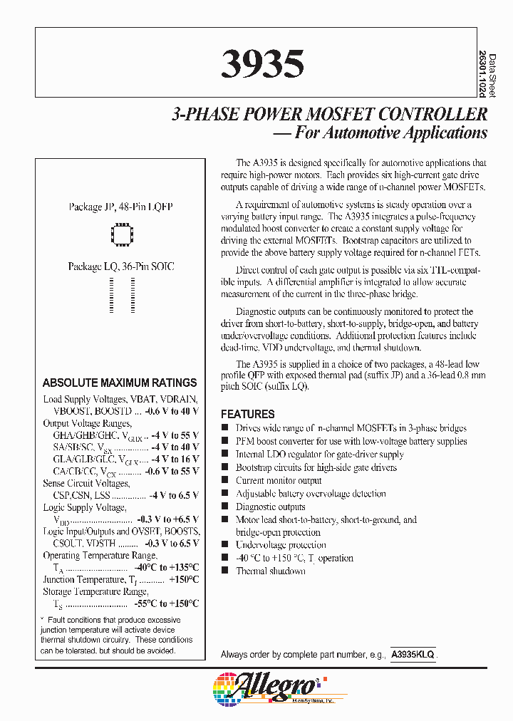 A3935KLQ_1204510.PDF Datasheet