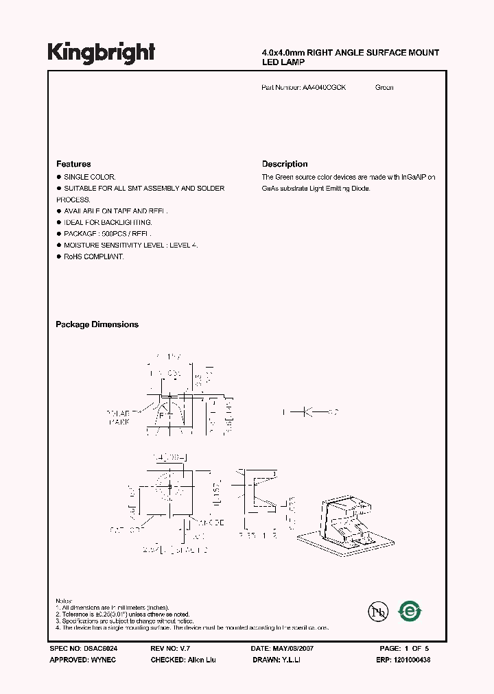 AA4040CGCK_1204970.PDF Datasheet